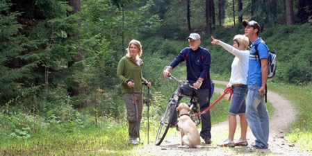 Bild Wanderer im Erzgebirge